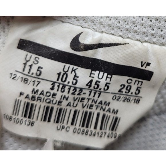 Nike Mens Sz 11.5 Air Force One AFL Low White Leather Sneaker Shoes 315122-111 - Picture 10 of 10